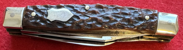 Fight'n Rooster Frank Buster's Tennessee Knockdown 3 Blade Stockman Pocket Knife