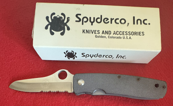 SPYDERCO Terzuola Folding Knife ATS-34, G-10,  C15GPS