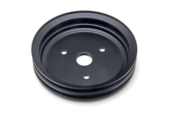 SBC SWP Crankshaft Pulley 2 Groove Black