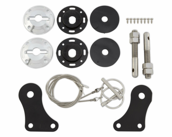 Hood Pin Kit Billet 05-09 Mustang