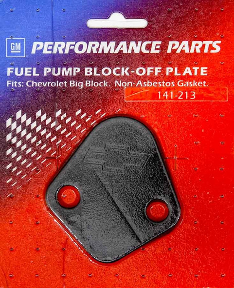 BBC Fuel Pump Block-Off Plate Black Crinkle