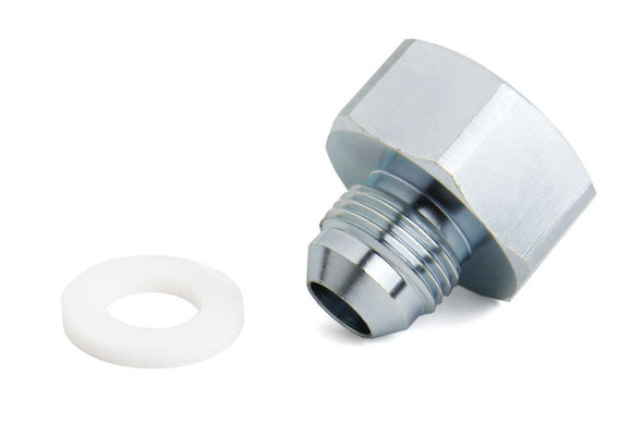 -8AN Bottle Nut Adapter w/Teflon Washer