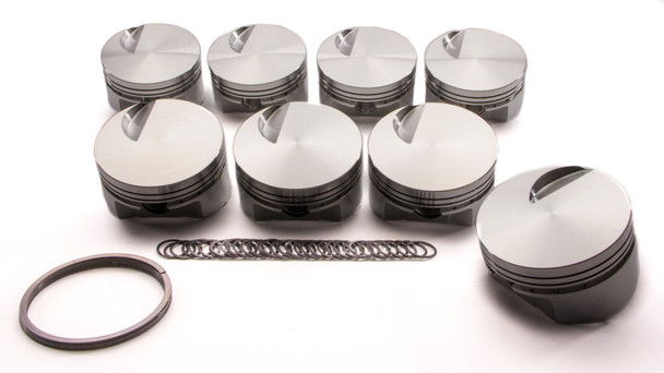 BBC Flat Top Piston Set 4.320 Bore -3cc