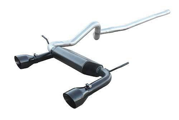 07-17 Jeep JK 4DR Dual Cat Back Exhaust KIt Blk