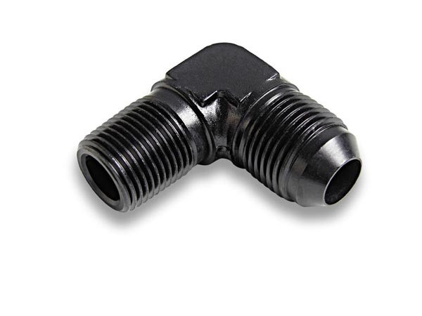 6 Male to 1/4in NPT 90 Deg Ano-Tuff Adapter - Allgaier Performance