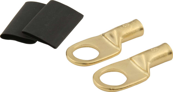 Ring Terminal 3/8 8 GA Pair w/ Heat Shrink