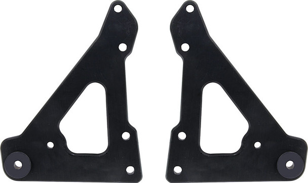 Front Motor Plate 2pc w/ Bushings Black