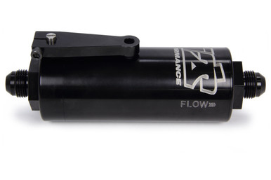 8 AN Fuel Filter With Shutoff Black 100 Micron - Allgaier Performance