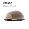 M105BF Full French Lace Toupee with Bleached Knot Front