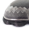 Toupee M110P Super Fine Welded Lace Hairpiece for Men with Clear Poly Painting Perimeter
