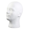 Display Male Foam Mannequin Head Model Hat Wig Display Stand Rack white
