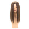 P46: Mono Silk Top Remy Human Hair Clip On Hair Topper