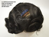 M258 Mens Toupee 8"x 10" Human Hair Skin Base Mono Top