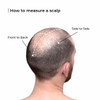 how to measure a scalp for hair system