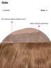 P6814BSC 6"x8" Double Monofilament Top hairpiece for women P6814BSC 6"x8" Double Monofilament Top hairpiece for women