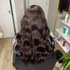 18" machine weft human hair extensions