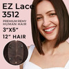 EZ Lace3512 Fine Welded Monofilament Lace Hair Topper with Clips