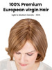 Euspire -  European Virgin Hair Wig with Silicone Base and Lace Front