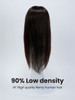 LP46 Low Density Mono Lace Top Clip-In Human Hair Topper