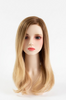 J213-Premium Human Hair Mono Top Weft Back Women Wig