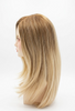 J213-Premium Human Hair Mono Top Weft Back Women Wig