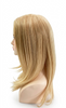 J218-Premium Human Hair Mono Top Hand Tied Weft Back Women Wig