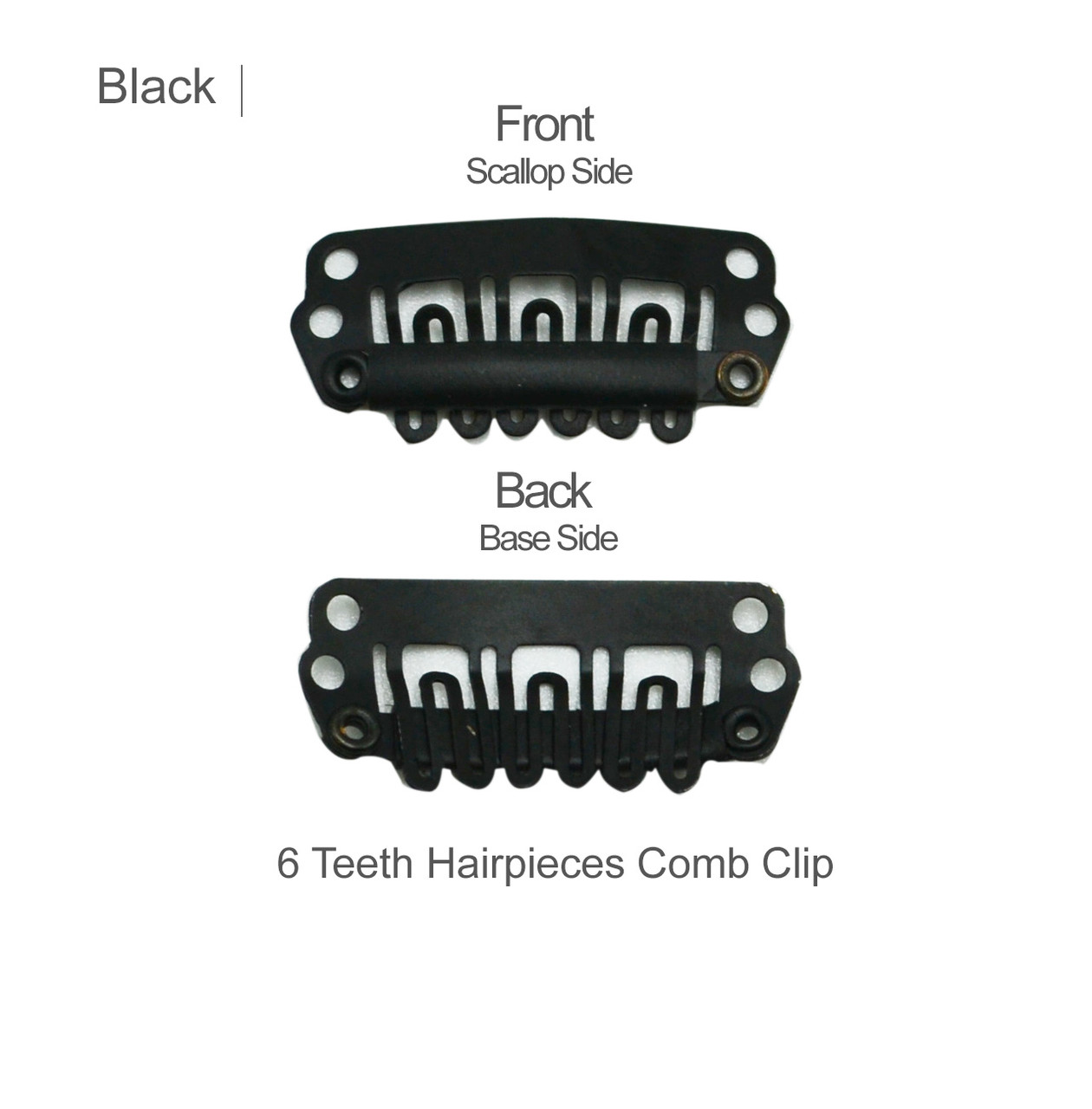 9-Tooth Wig Clips on Hair Replacement Systems - New Times Hair