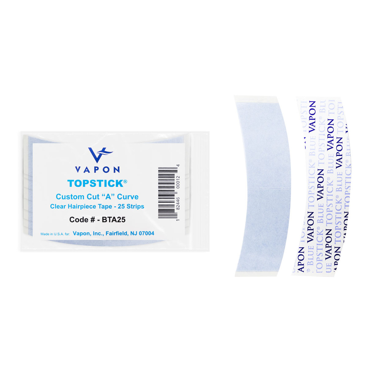 Vapon Topstick - Grooming Tape - 50 Count 1 x 3 Double Sided