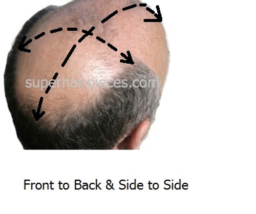 zigzag male toupee