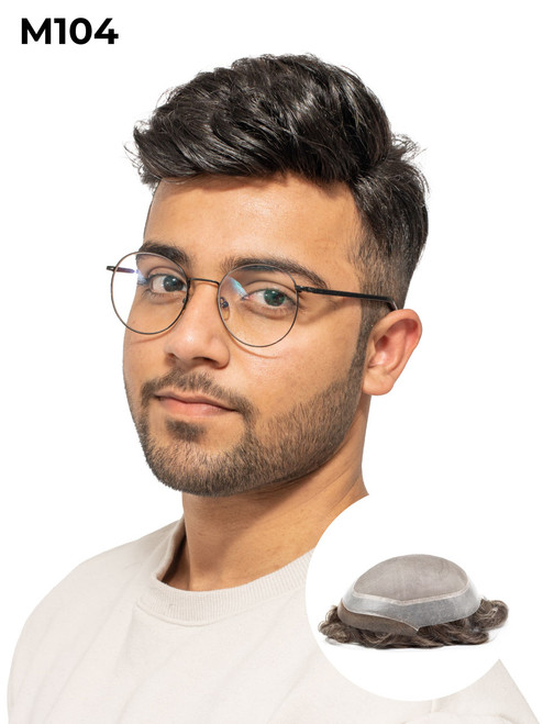 Monofilament top with natural hairline