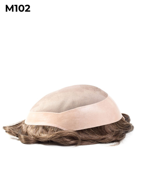 M102 monofilament silk top hair system for men