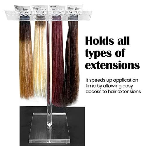 Acrylic Hair Extension Rack,Hair Extension Holder Hair Display Rack for  Salon US
