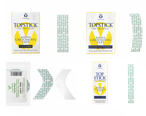 Vapon Topstick 1 X 3 Straight Strips, T150, 50 Pieces for Hairpieces and  Wigs