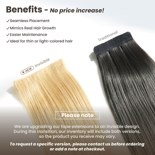 24 Inch Tape-in Remy Human Hair Extensions Superhairpieces