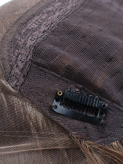 Esther kosher sheitel, detail close-up