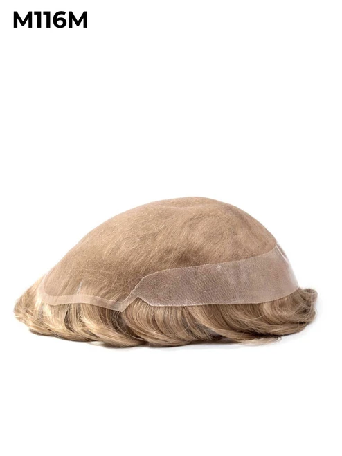 M116M Swiss Lace Poly Back Men's Hairpiece