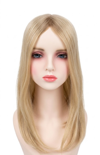 J211-Premium Human Hair Women Topper with Clips