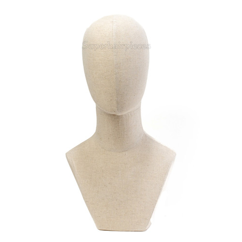 Hair Wig Display Foam Mannequin Head Tall White Male A-9-I