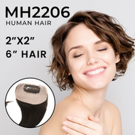 Mini Hair 2206 - Women's Spot Attach Bald Hair Loss Add On Hairpiece