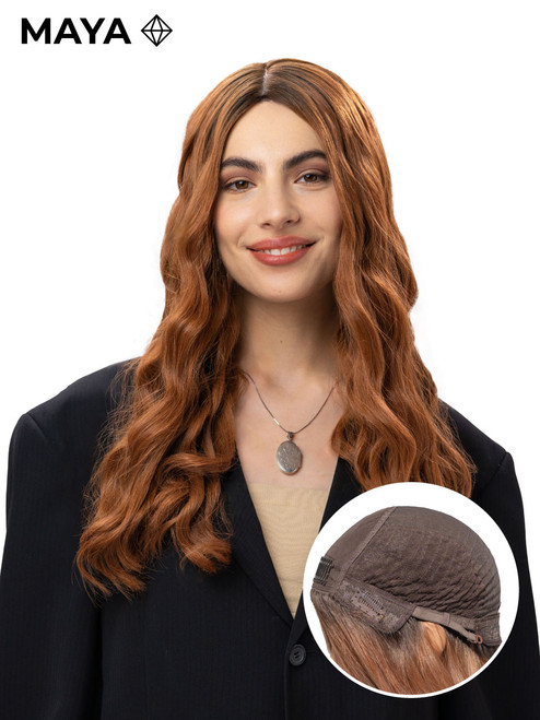 Ladies long wig called Maya. MAYA - Long Lace Front Wig | Envy Wigs – Envy Hair LLC main image 2