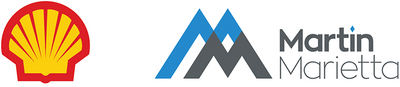 Shell Oil Company and Martin Marietta Inc Logos