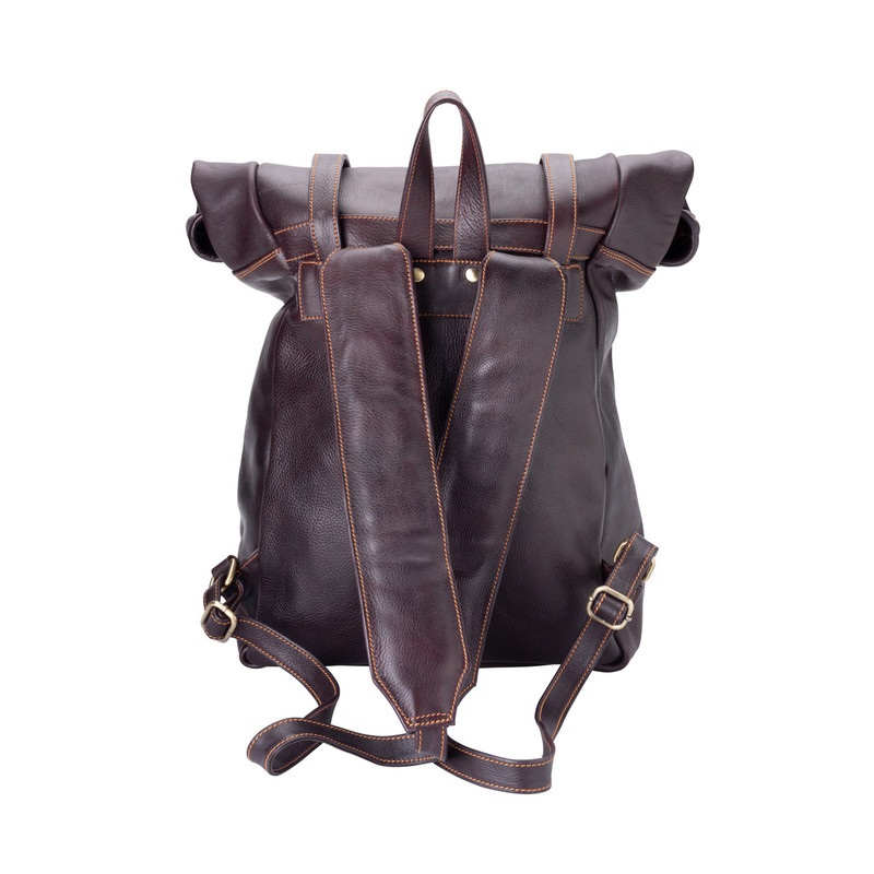 Australian Handmade Leather Backpack Rollup Backpack Leather Cargo
