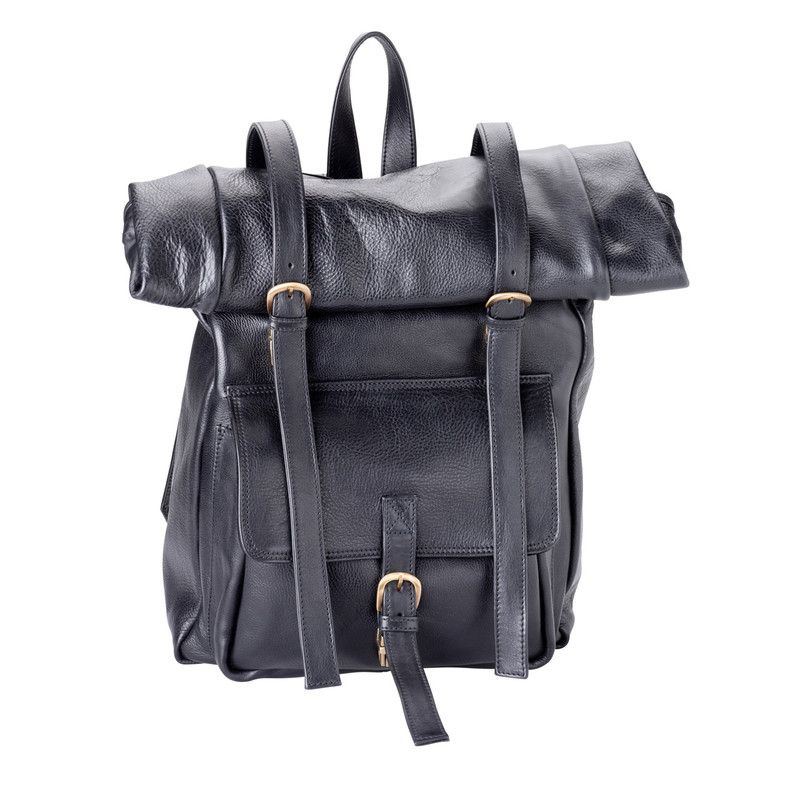 Australian Handmade Leather Backpack Rollup Backpack Leather Cargo