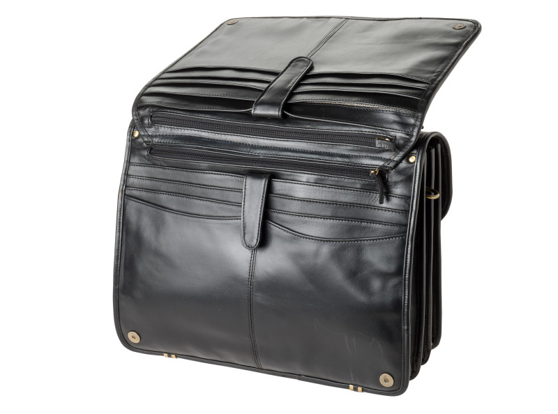 Australian Handmade Leather Cross Body Briefcase James II Leather Cargo