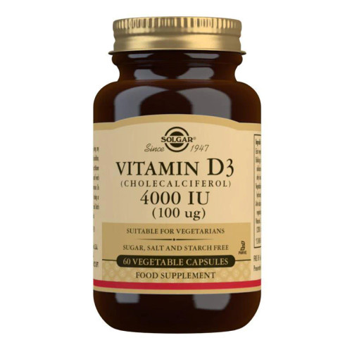 Solgar Vitamin D3 Cholecalciferol 4000iu