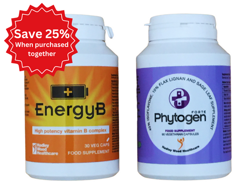 Menopause and Energy Support Bundle: Phytogen forte and Energy B-Complex special 25% discount offer