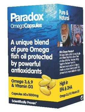 Paradox Omegacapsules Omega 3 6 9 And Vitamin D3 Jan De Vries Healthcare