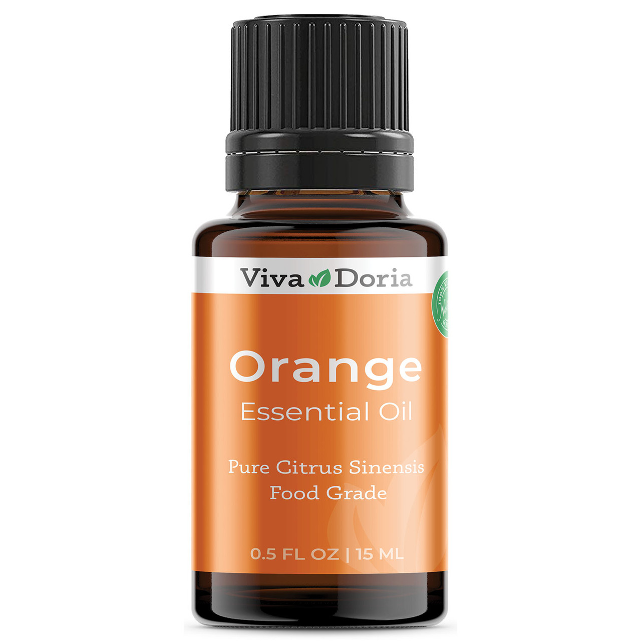 Viva Doria Pure Sweet Orange Essential Oil, Undiluted, Food Grade, USA Orange Oil, 30 ML (1 Fl Oz)
