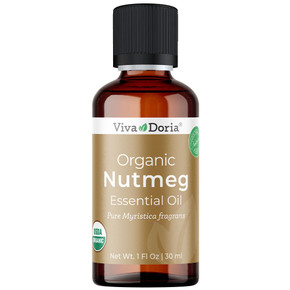 Nutmeg Essential Oil, USDA Certified Organic, 30 mL (1 Fluid Ounce)