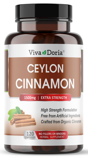 Ceylon Cinnamon 1500 mg, 120 capsules